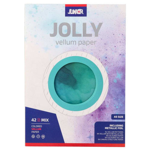 Picture of A5 COLOURED VELLUM PAPER 42 PACK